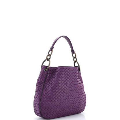 Bottega Veneta Loop Shoulder Bag Intrecciato Nappa Medium