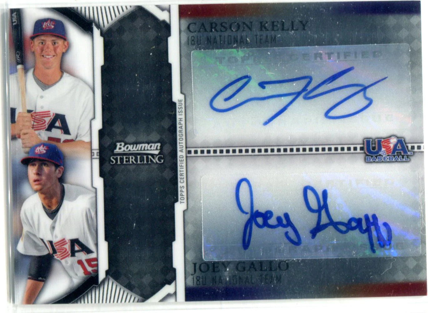 Joey Gallo & Carson Kelly 2011 Bowman Sterling
