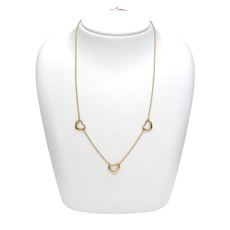 Tiffany & Co. Open Heart Necklace Yellow Gold K18Yg 750Yg