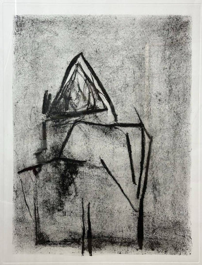 Authentic Rare Italian Master Giuseppe Santomaso Aquatint Print Signed Framed