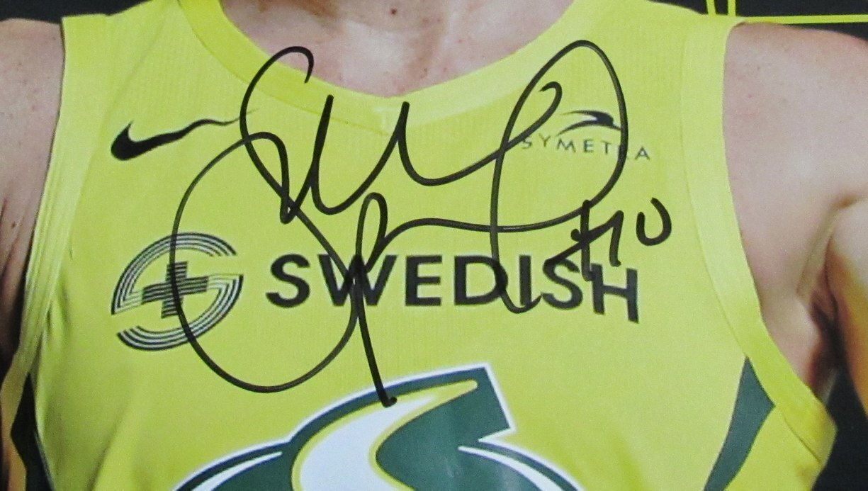 Sue Bird Autographed 16X20 Slam Magazine Cover Photo Seattle Storm Jsa 179121