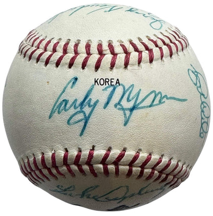 Stars Autographed Baseball Hall Famers