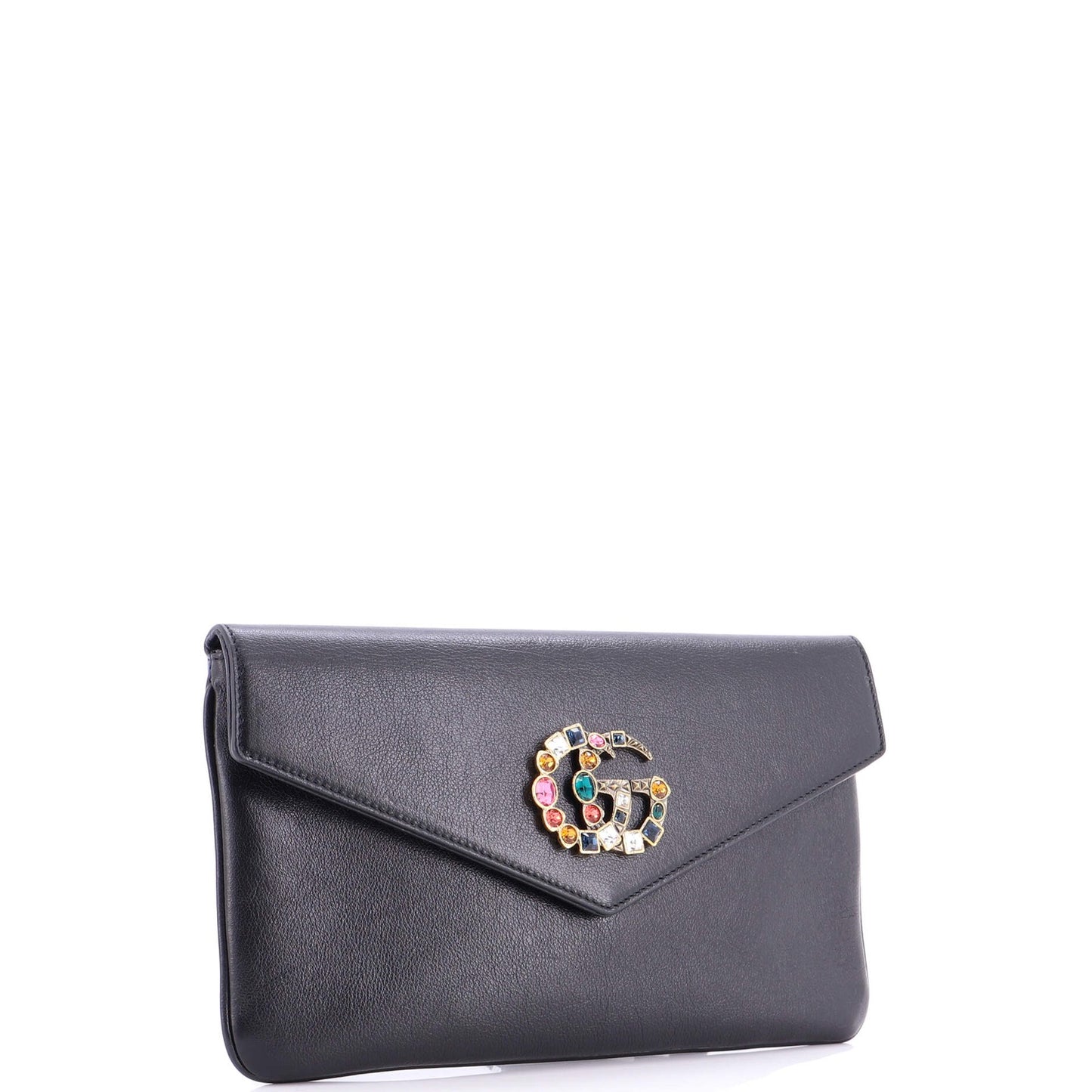 Gucci Gg Broadway Envelope Clutch Leather
