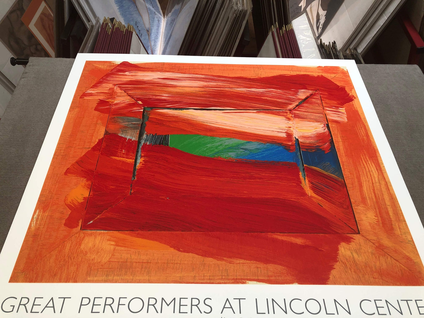 Howard Hodgkin The Sky'S The Limit Signed " Serigraph Abstract Red