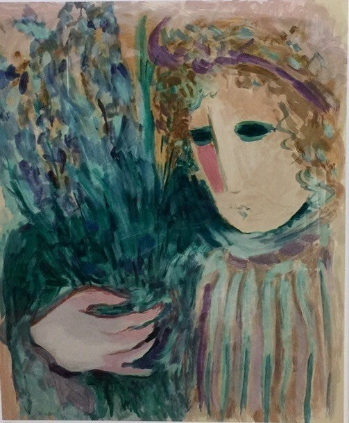 Barbara A Wood (American) Original Silkscreen Art Print Signed Limited Edition