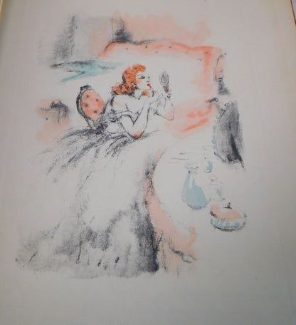 Louis Icart Destin De Femme 1945 Limited Ed125 Illustrated Lithographs Art Deco
