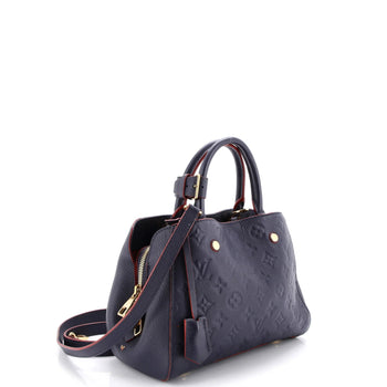Louis Vuitton Montaigne Handbag Monogram Empreinte Leather Bb