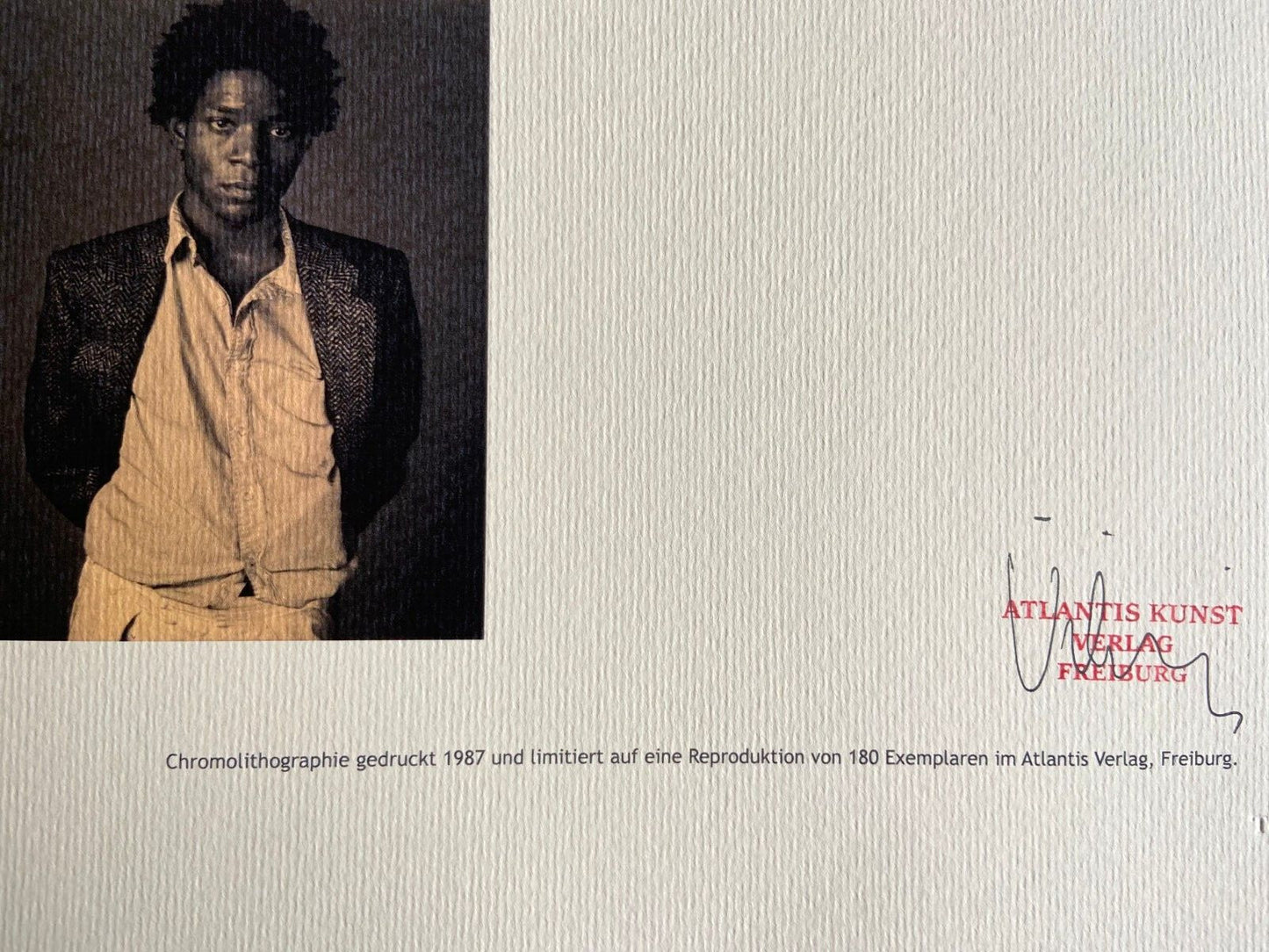 Jean-Michel-Basquiat, Lithograph Coa - Original Signed Numbered In Pencil