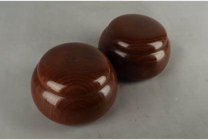 Natural Clam Shell Nachi Black Stones wooden jars japanese antiques oriental