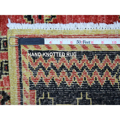 2'7"X11'2" Indian Red Peshawar With Berber Influence Runner Oriental Rug