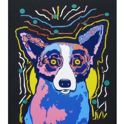George Rodrigue "IT'S PARTY TIME -PINK-" Print Edition 50, signed and framed COA
