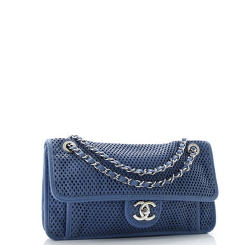 Chanel Up In The Air Flap Bag Perforated Leather Medium