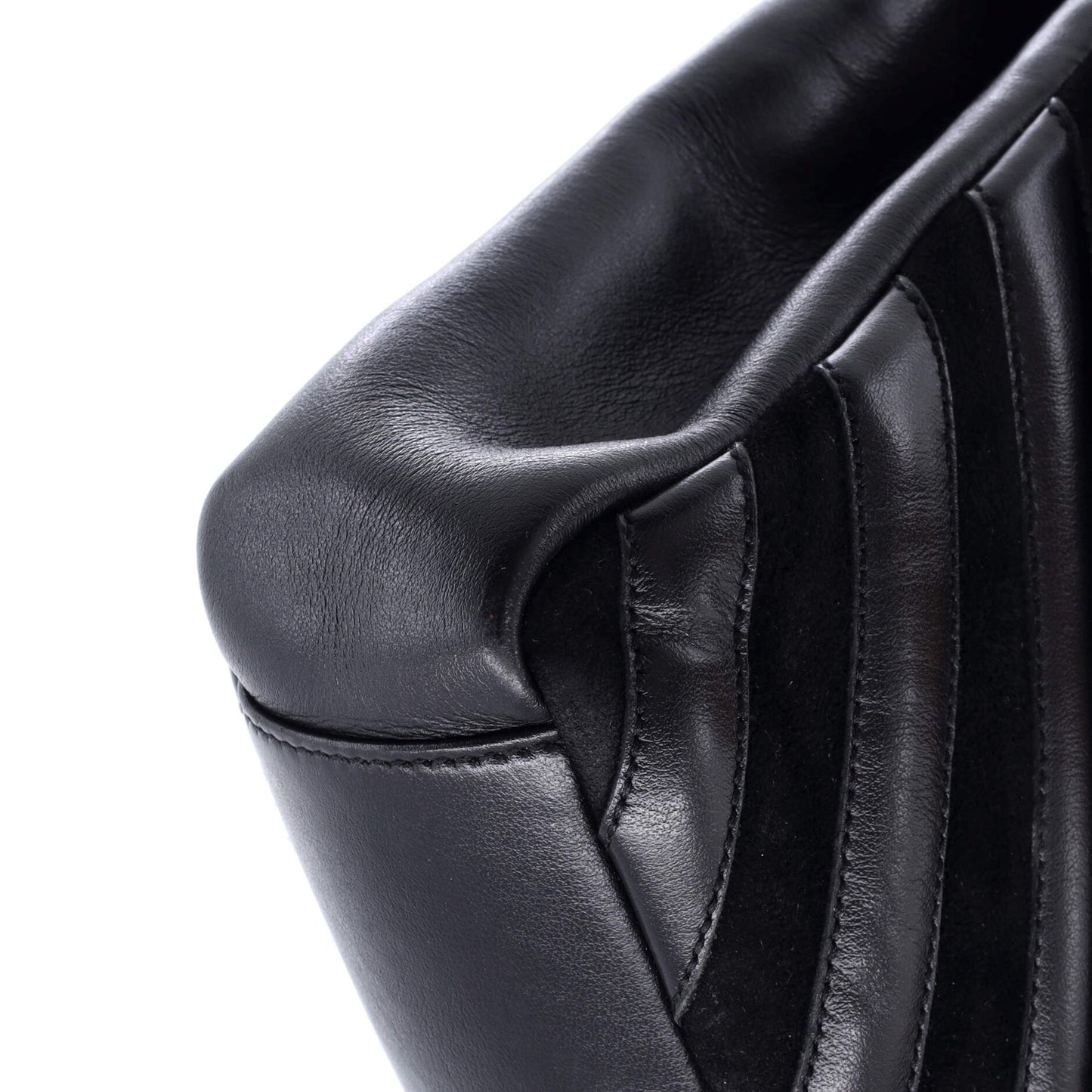 Saint Laurent Classic Monogram College Bag Matelasse Chevron Leather And Suede