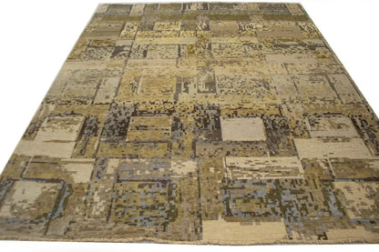 Contemporary Modern Rug Abstract Design Living &