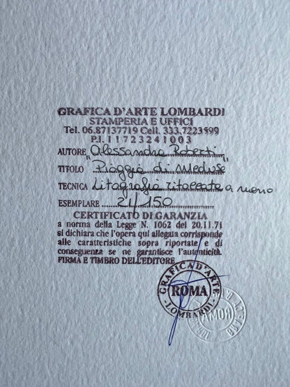 Alessandra Roberti Lithograph Technical Mixed