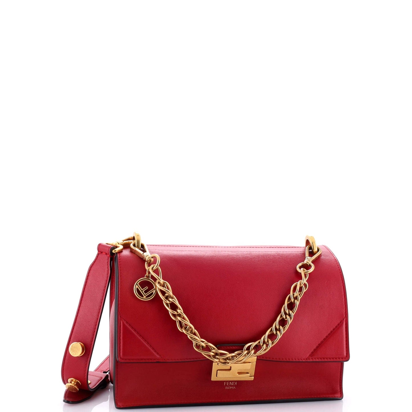 Fendi Kan U Shoulder Bag Leather Medium