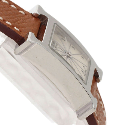 Hermes H Watch Mini Watches Hh1.110 Stainless Steel/Leather