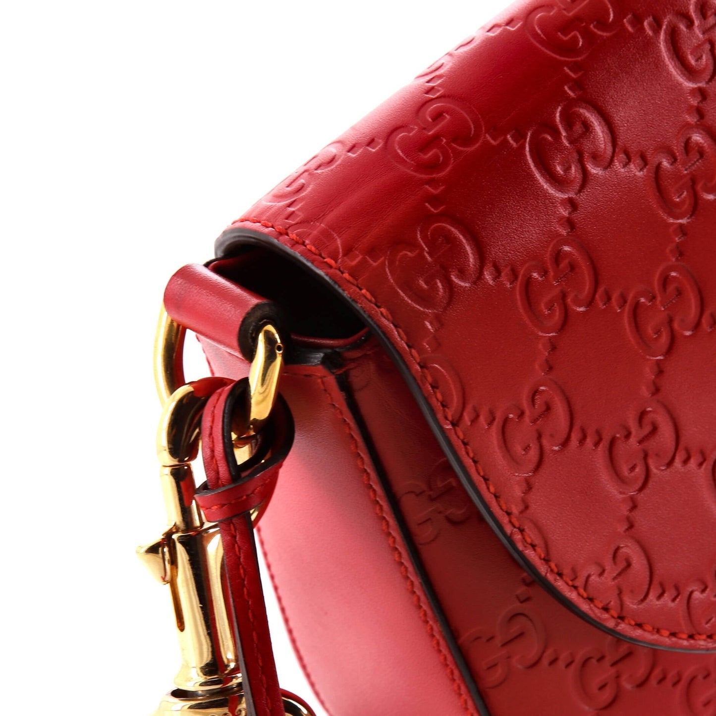 Gucci Padlock Saddle Shoulder Bag Guccissima Leather Medium