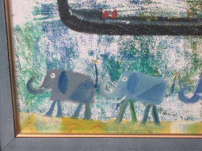 Madeleine Pick "Gondola" Original Oil Painting On Canvas Signed Fantasy Art