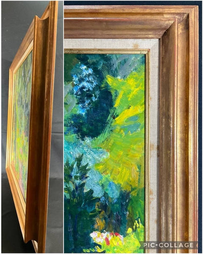 Louis Berthomm Saint-Andr Oil Painting "Ivy-Covered Tree" French Landscape 25F