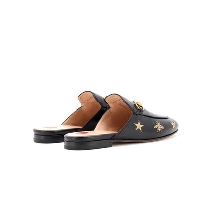 Gucci Women'S Princetown Mules Embroidered Leather