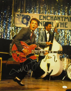 Michael J Fox Autographed 16X20 Photo Back To The