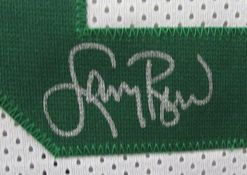 Larry Bird Hof Signed/Auto White Custom Basketball Jersey Celtics Psa/Dna 200502