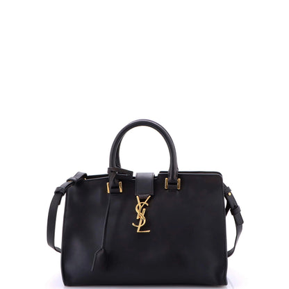 Saint Laurent Monogram Cabas Leather Small