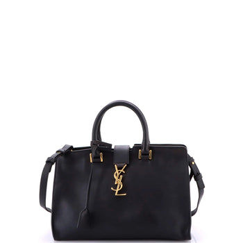 Saint Laurent Monogram Cabas Leather Small