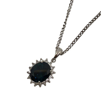 Unheated Sapphire Necklace Pt900 850