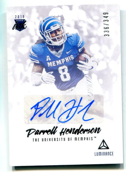 Darrell Henderson Autographed 2019 Panini