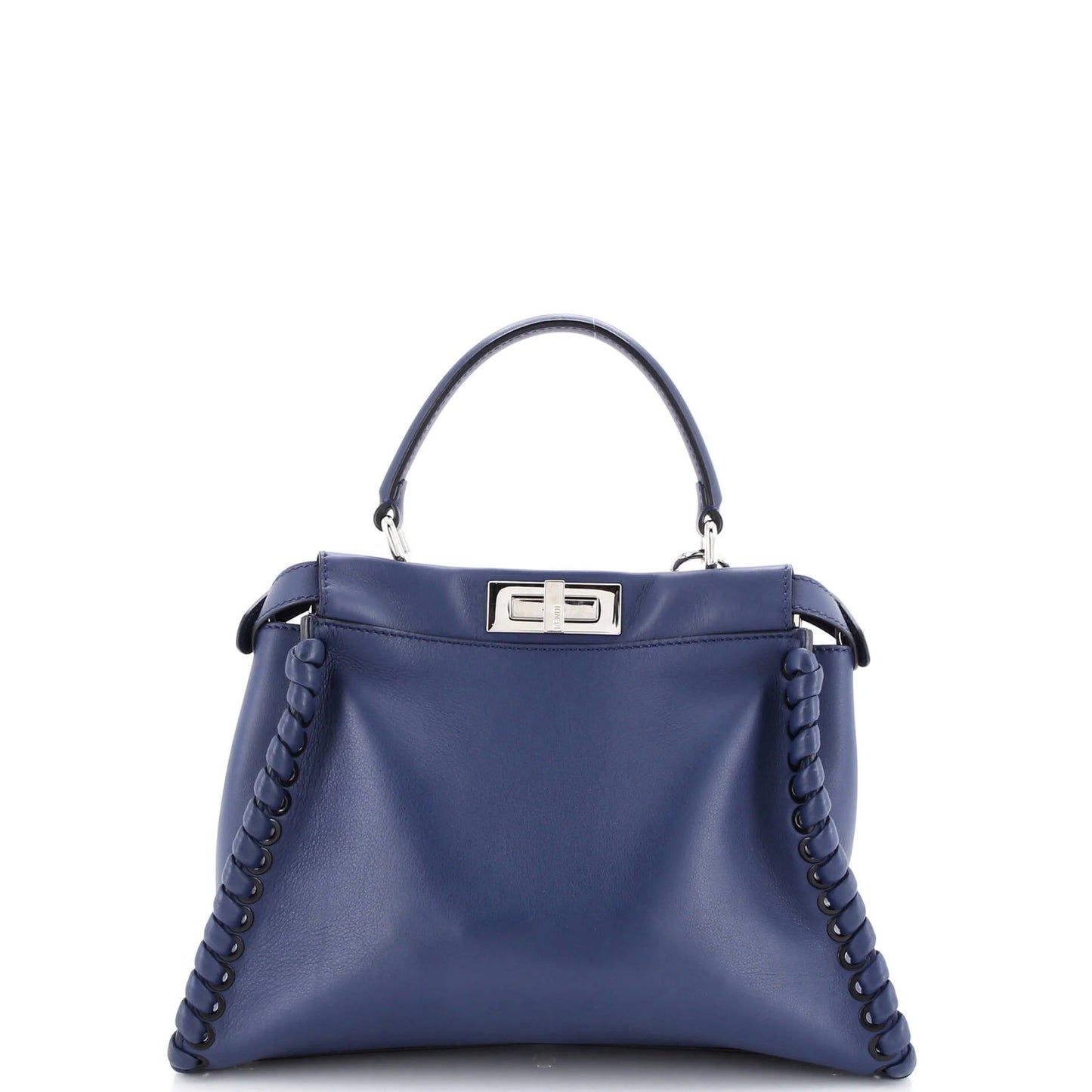 Fendi Peekaboo Bag Whipstitch Leather Regular