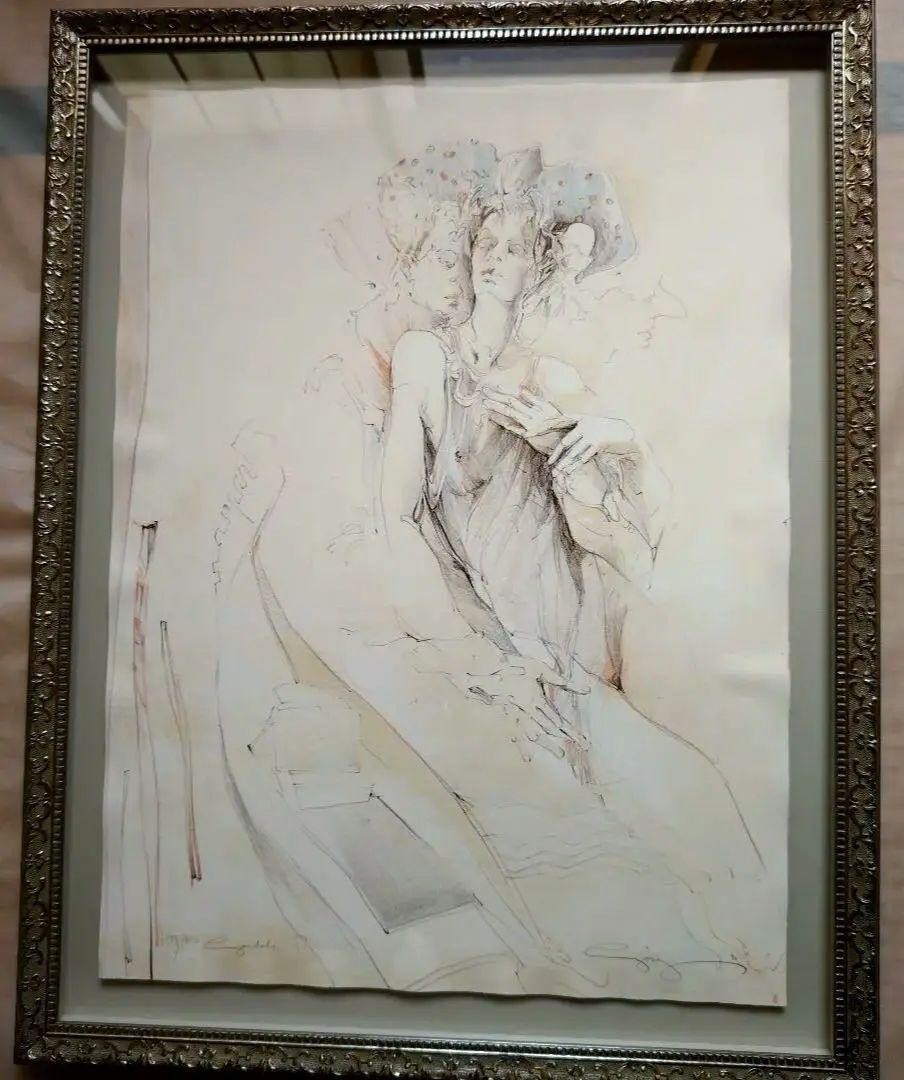 Jurgen Gorg 1990 Original Lithograph " Gondola#1 " Framed Hand Signed Numbered