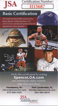 Ray Berres Autographed Hand Filled Out Survey Page (Jsa)