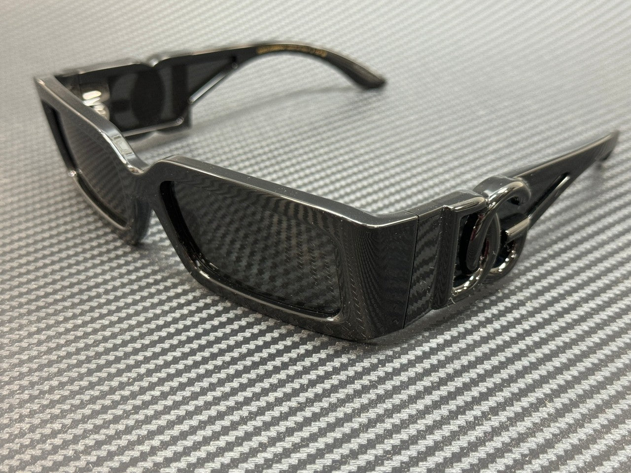 DOLCE & GABBANA DG6197 501 87 Black Grey Unisex 53 mm Sunglasses
