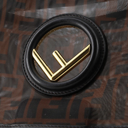 Fendi Kan I F Shoulder Bag Zucca Mesh Medium