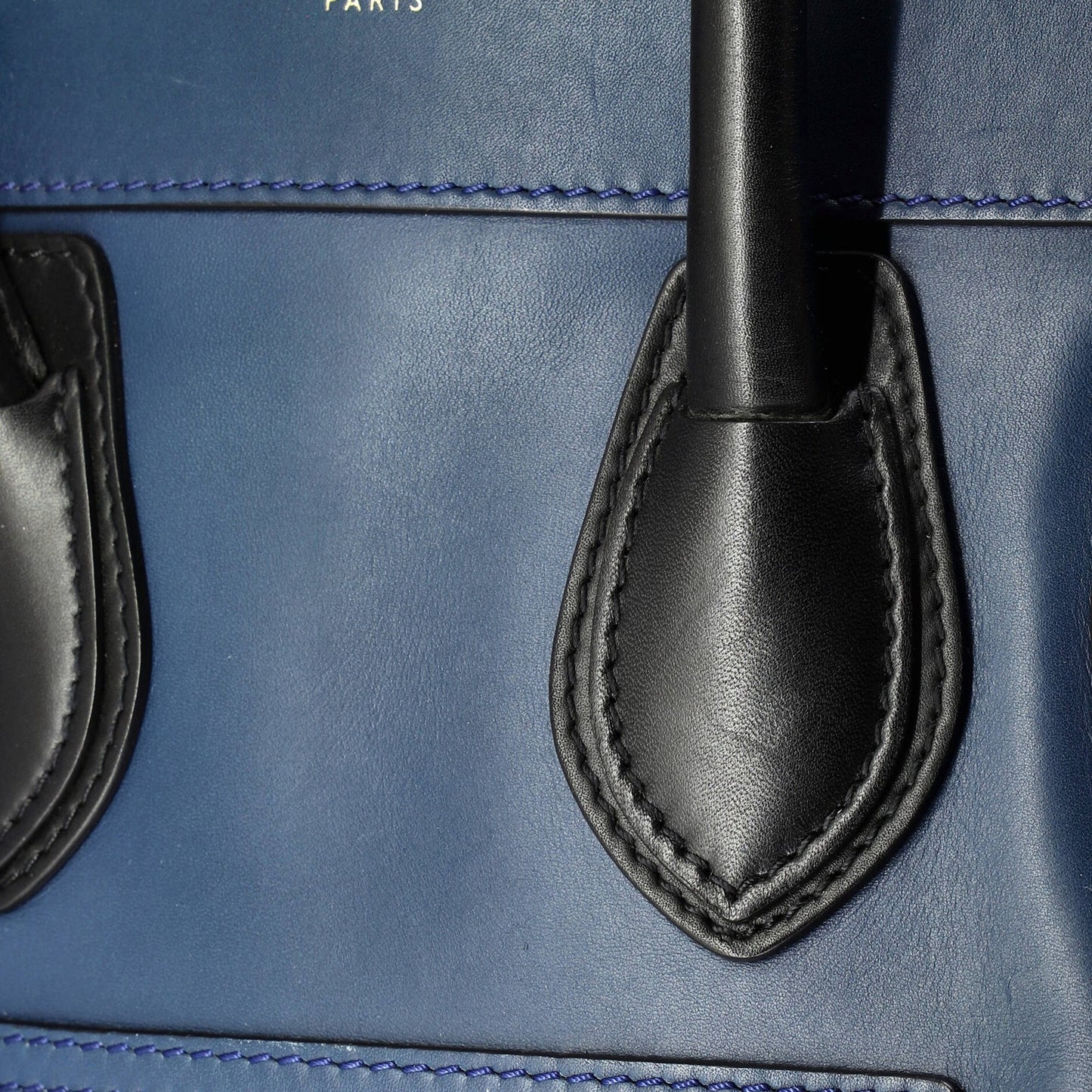 Celine Bicolor Luggage Bag Leather Micro