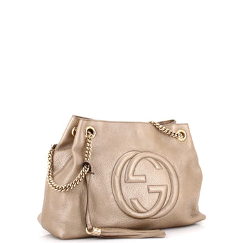 Medium Gucci Soho Chain Strap Shoulder Bag Leather