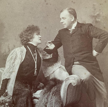 Antique Sarah Bernhardt Coquelin 64In Portrait