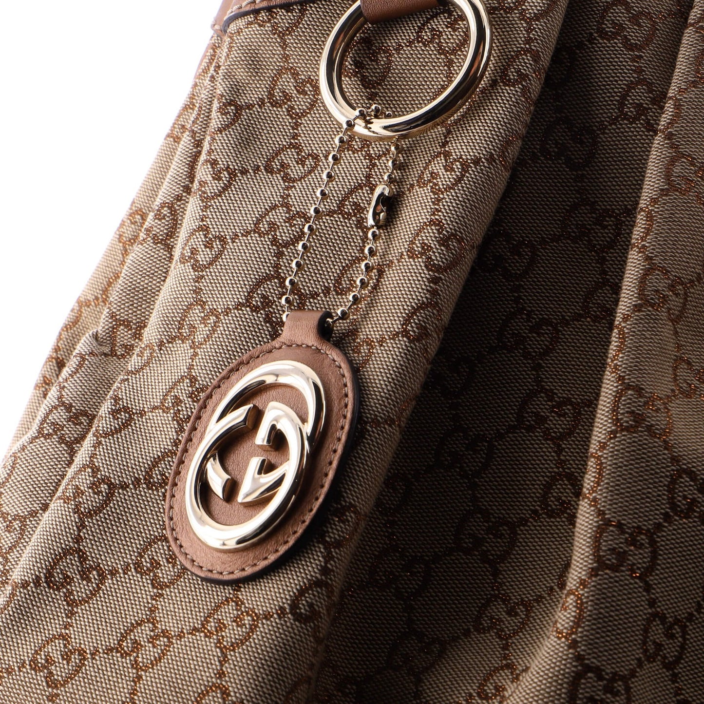 Gucci Sukey Tote Gg Canvas With Leather Large