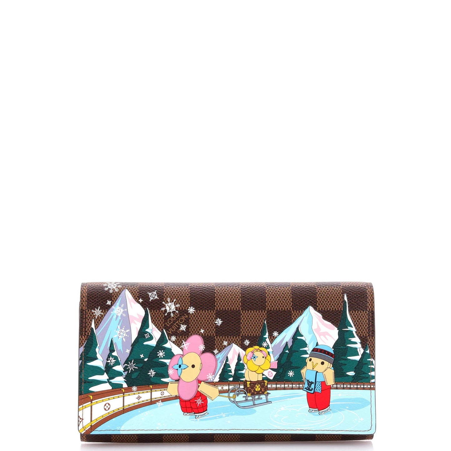 Louis Vuitton Sarah Wallet Limited Edition Vivienne Xmas Damier