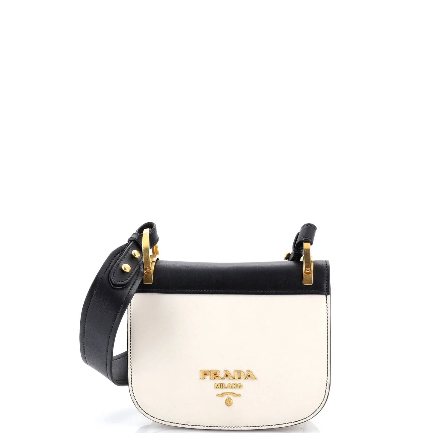 Prada Pionniere Saddle Crossbody Bag City Calfskin Small
