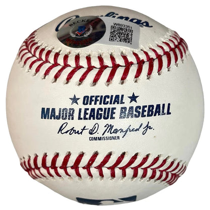Matthew Tkachuk Autographed Official Major League Baseball (Bas)