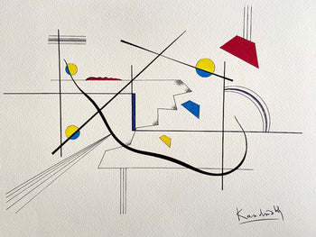 Wassily Kandinsky Lithograph 1962 Mourlot Signed Op Certified