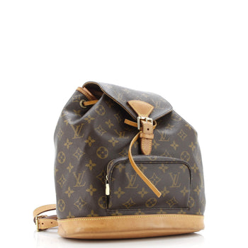 Louis Vuitton Vintage Montsouris Backpack Monogram Canvas Mm