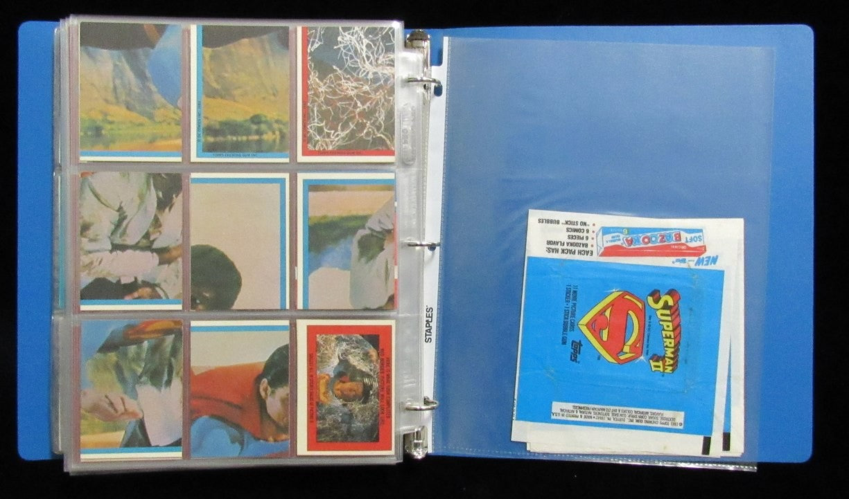 1978-83 Dc Comics Superman Movie Complete 352 Card Set With 72 Stickers 197524