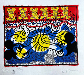 Keith Haring Lithograph Original Signed Numbered