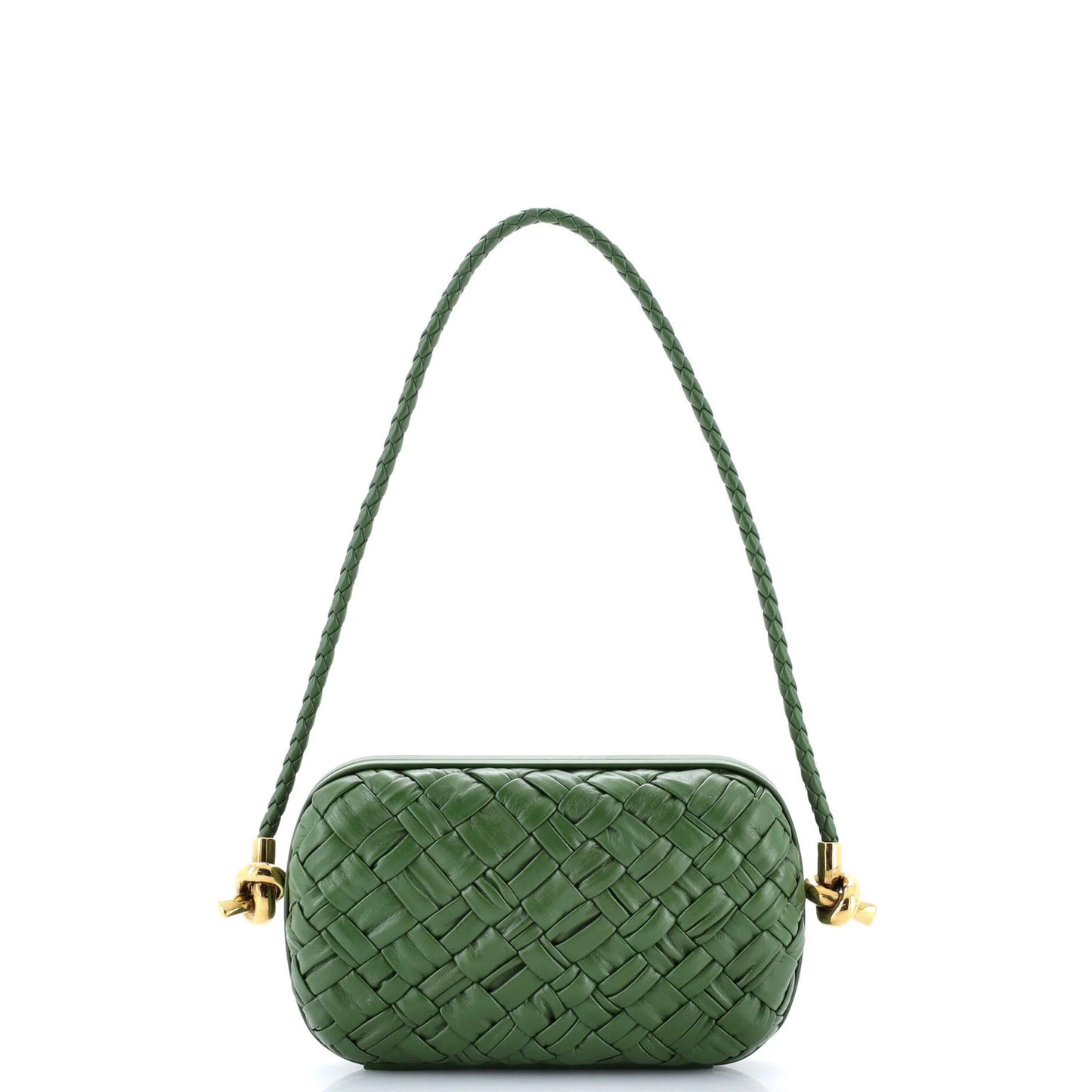 Bottega Veneta Knot Minaudiere On Strap Intrecciato Leather
