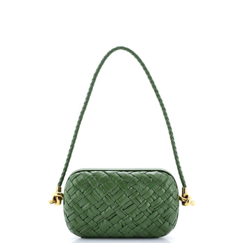 Bottega Veneta Knot Minaudiere On Strap Intrecciato Leather