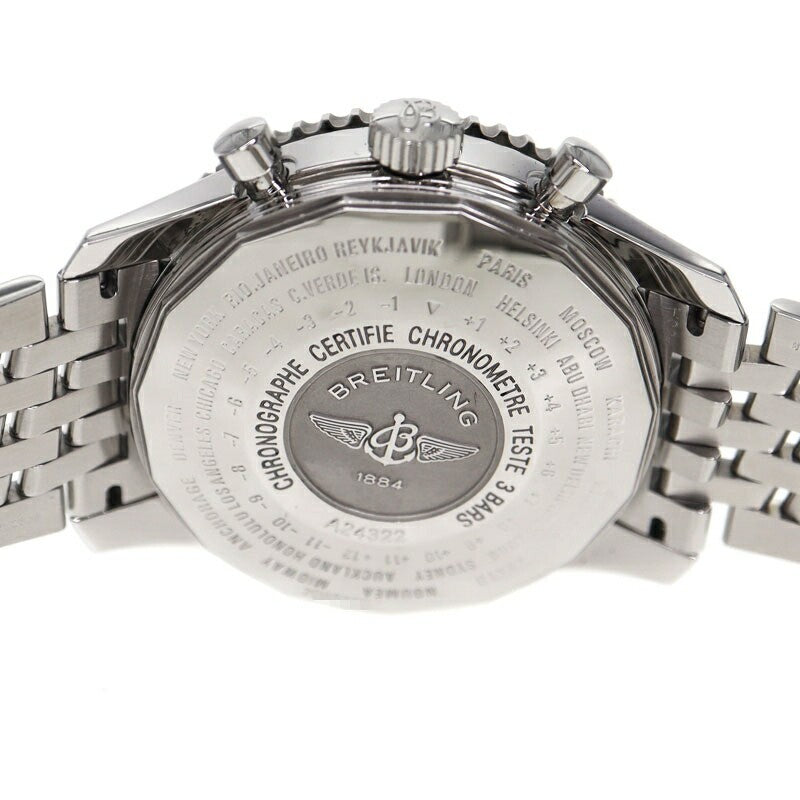 Breitling Navitimer World A2432212 Blue Men'S Used Watch #31125